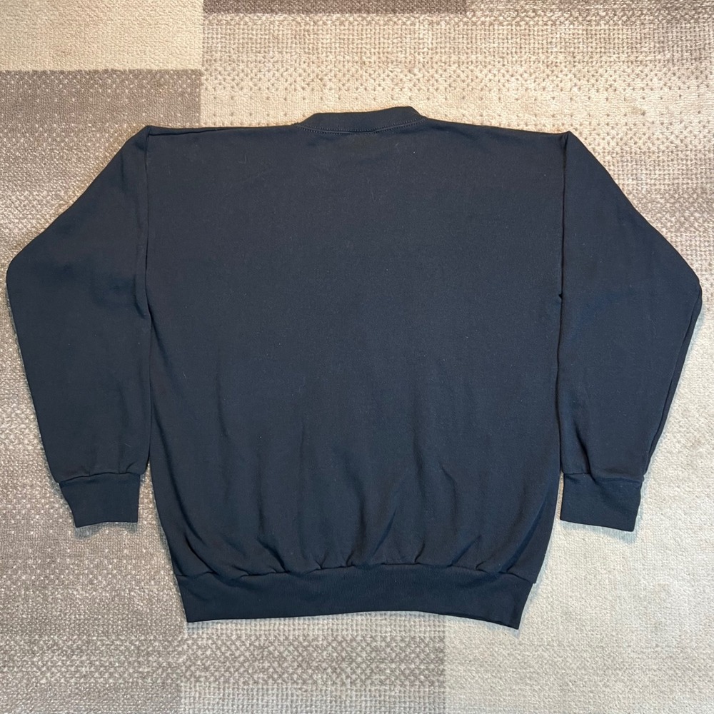 Vintage Chicago Bulls Logo 7 Tultex Sweatshirt Mens XL Black NBA 90s Made in USA - Picture 3 of 5